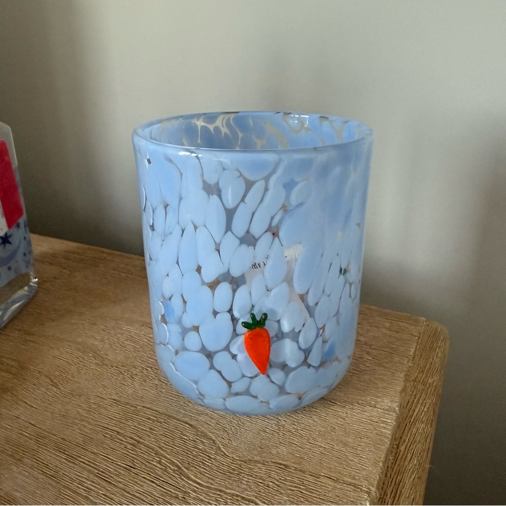 Anthropologie Juice Glass Carrot 🥕 Confetti Edition